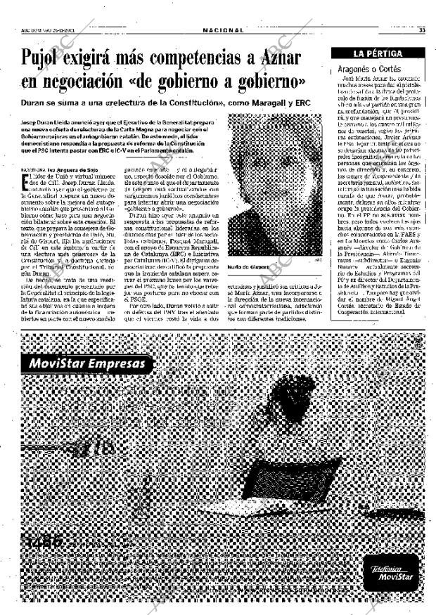 ABC MADRID 25-11-2001 página 33