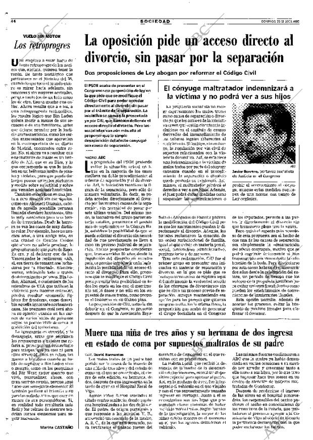 ABC MADRID 25-11-2001 página 44