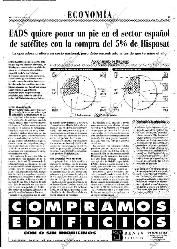 ABC MADRID 25-11-2001 página 49