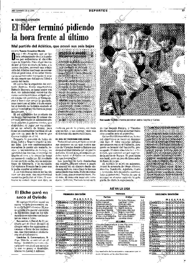 ABC MADRID 25-11-2001 página 57