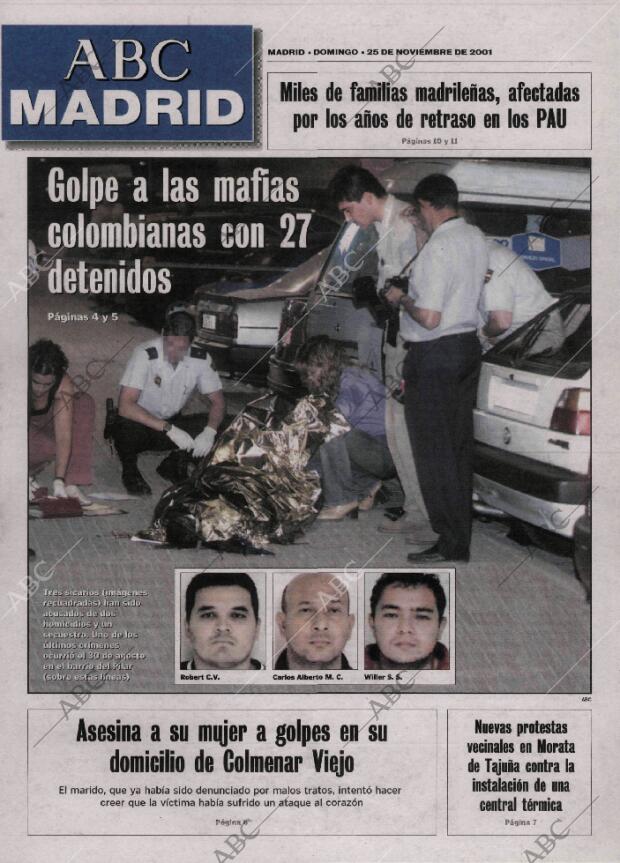 ABC MADRID 25-11-2001 página 85