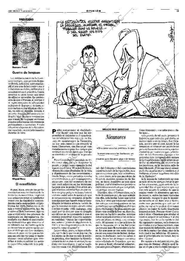 ABC MADRID 28-11-2001 página 13