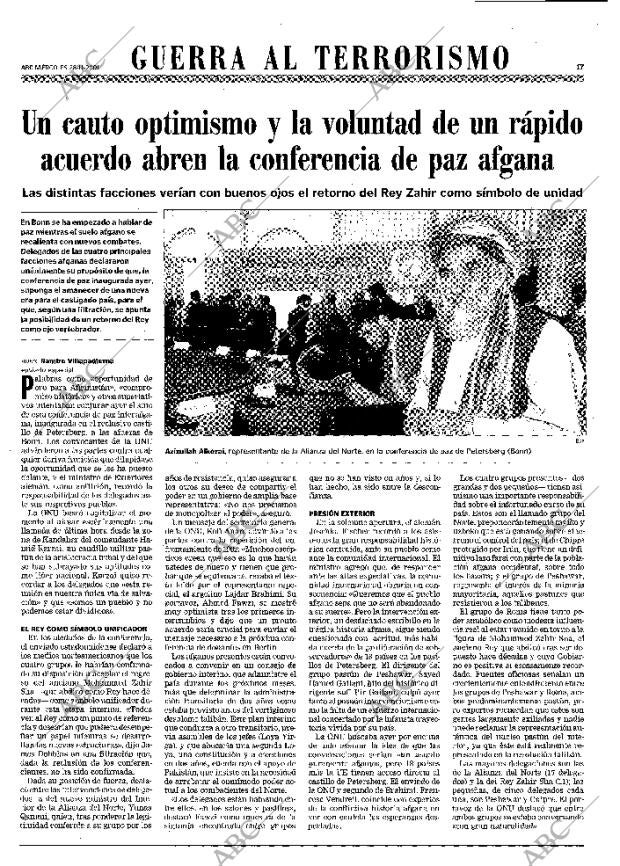 ABC MADRID 28-11-2001 página 17