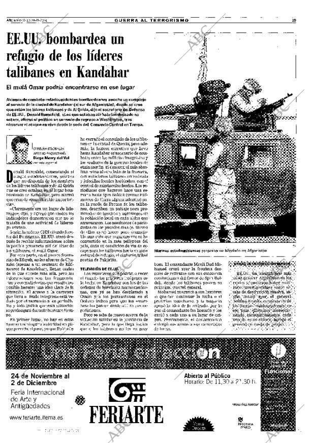 ABC MADRID 28-11-2001 página 19