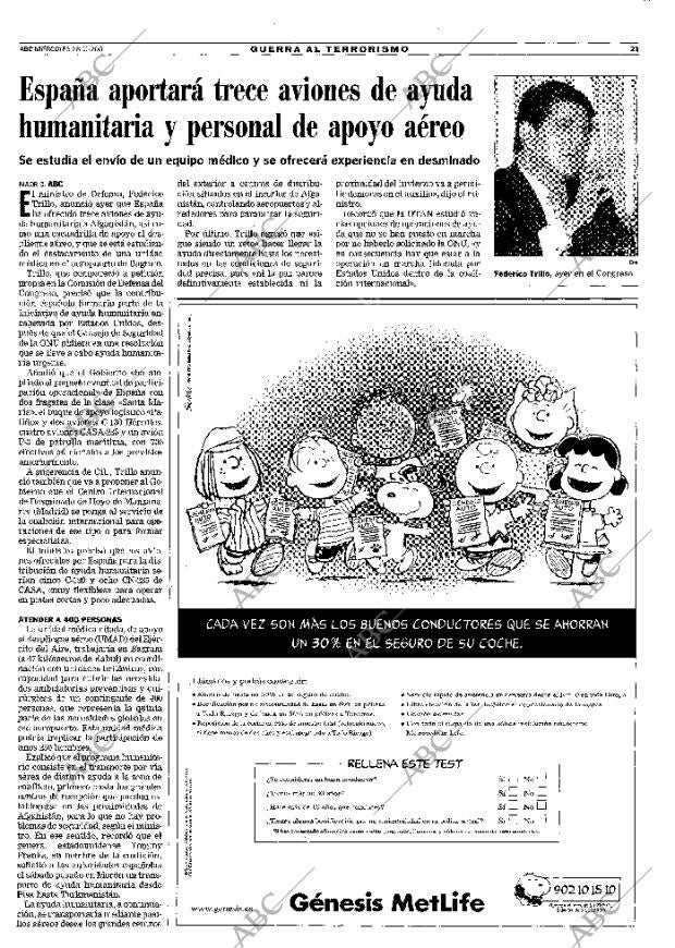 ABC MADRID 28-11-2001 página 21