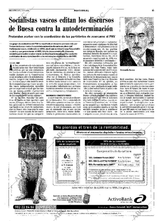 ABC MADRID 28-11-2001 página 33