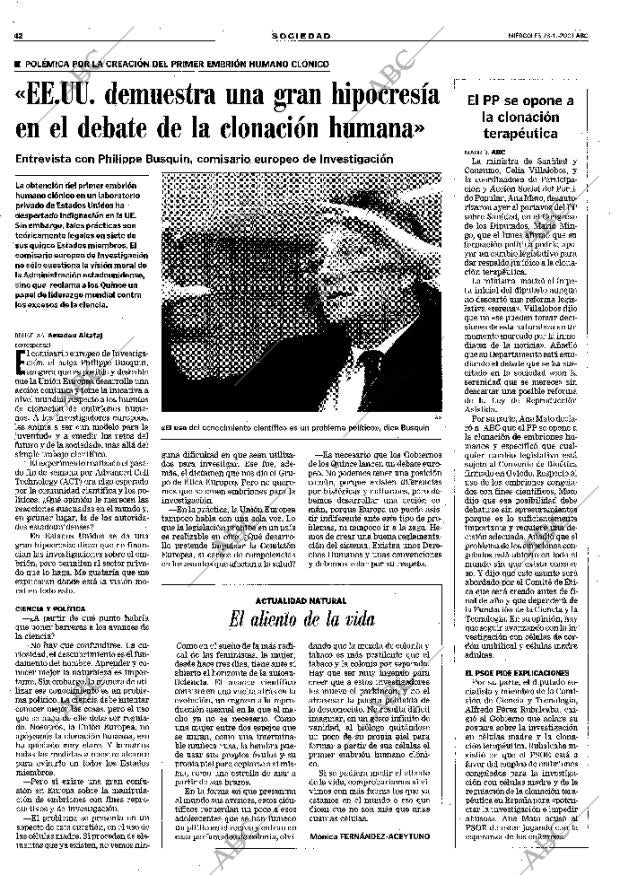 ABC MADRID 28-11-2001 página 42