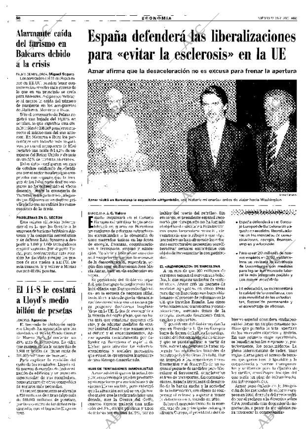 ABC MADRID 28-11-2001 página 50