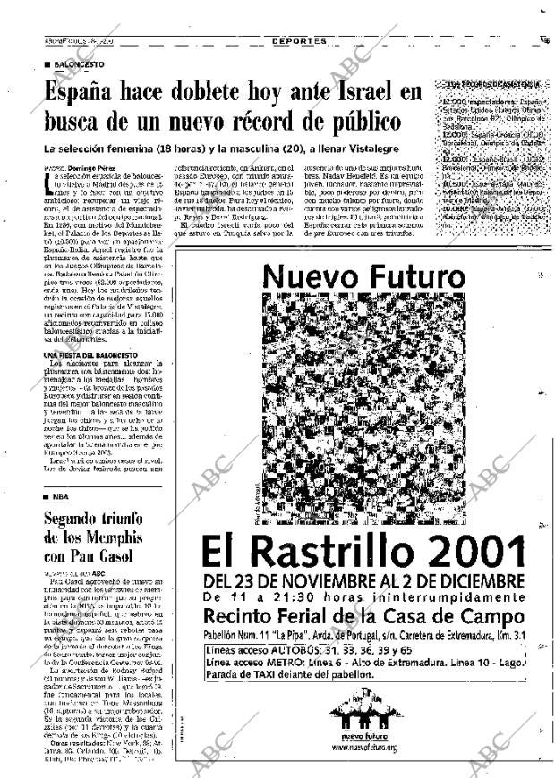 ABC MADRID 28-11-2001 página 65
