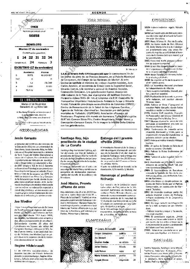 ABC MADRID 28-11-2001 página 67