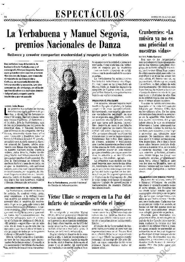 ABC MADRID 28-11-2001 página 74