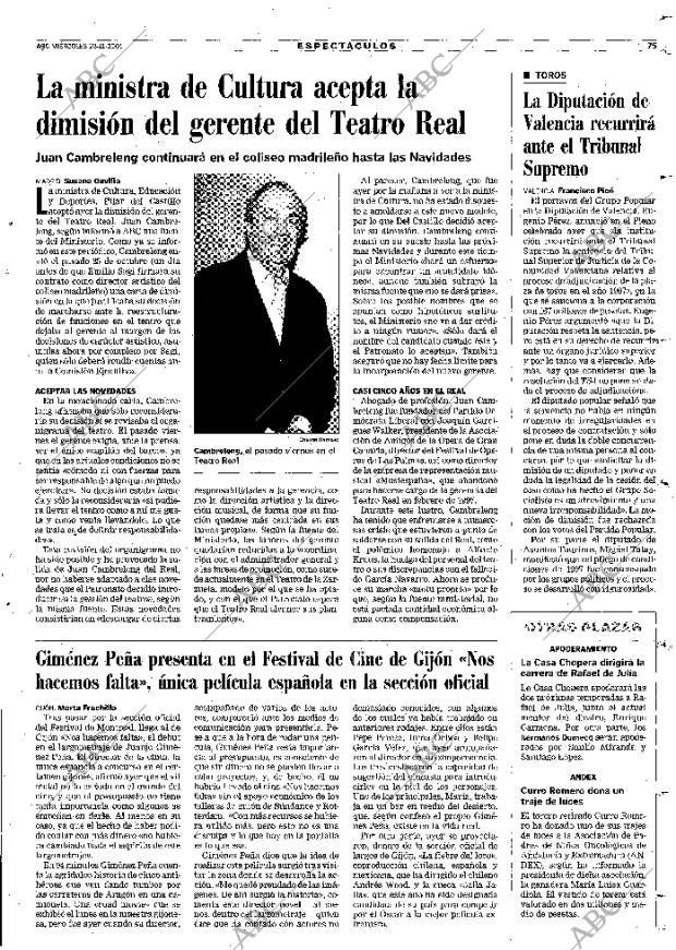 ABC MADRID 28-11-2001 página 75