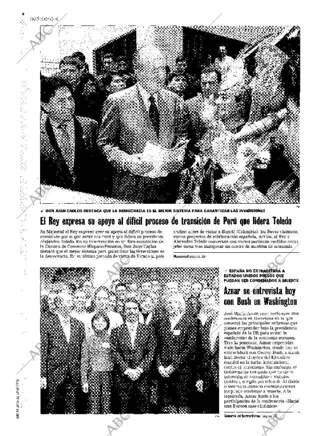 ABC MADRID 28-11-2001 página 8