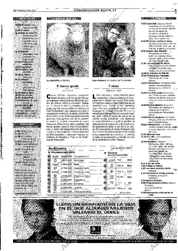 ABC MADRID 28-11-2001 página 81