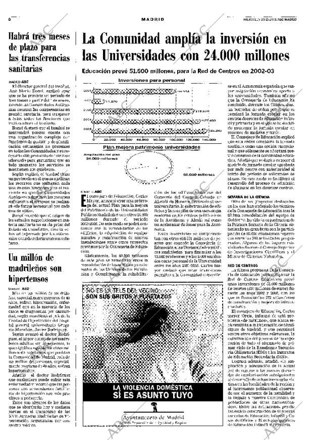 ABC MADRID 28-11-2001 página 90