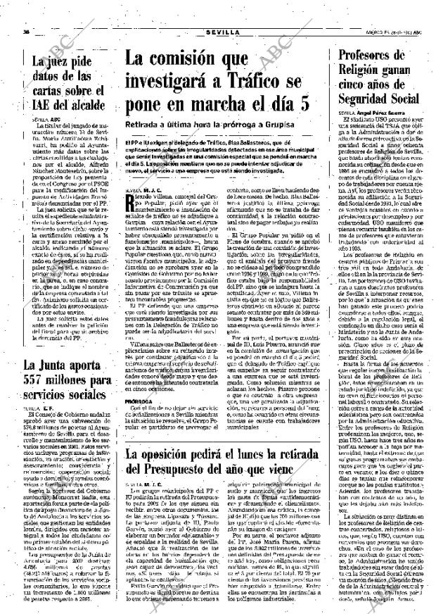ABC SEVILLA 28-11-2001 página 38