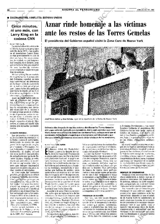 ABC MADRID 01-12-2001 página 22