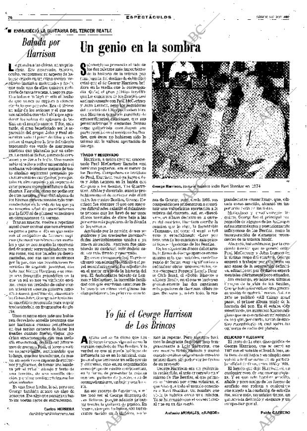 ABC MADRID 01-12-2001 página 76