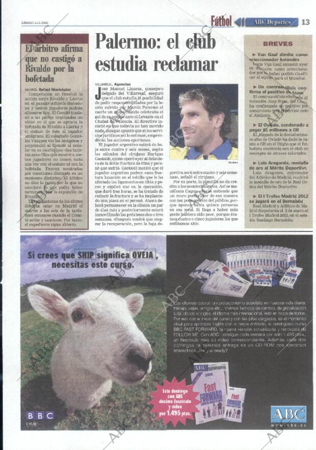 ABC SEVILLA 01-12-2001 página 109