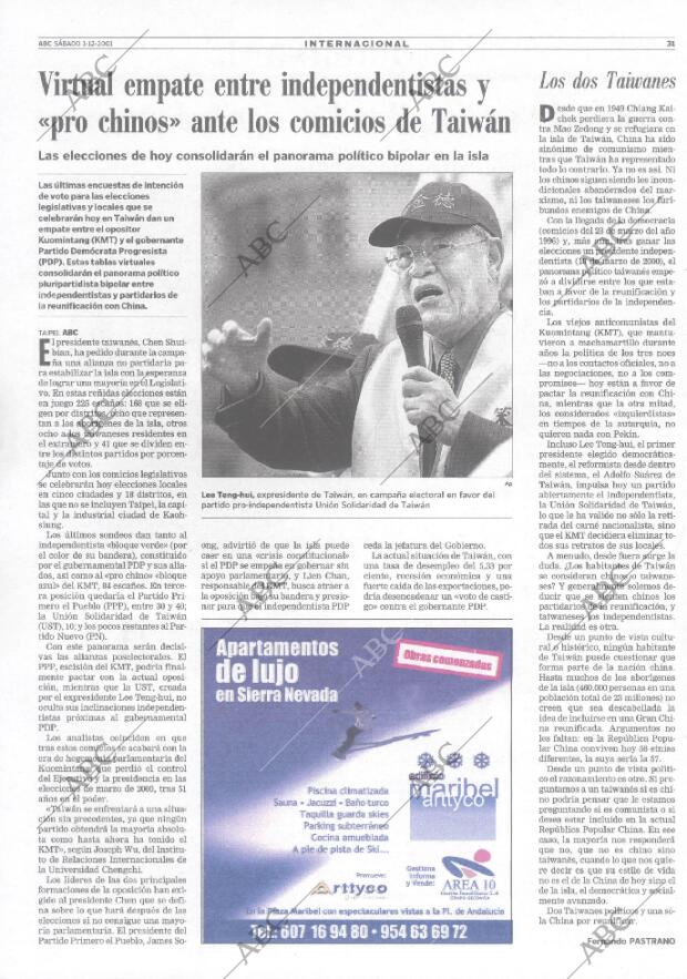 ABC SEVILLA 01-12-2001 página 31
