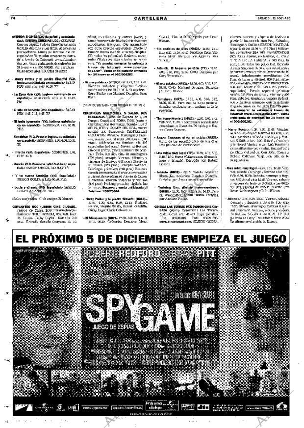 ABC SEVILLA 01-12-2001 página 74