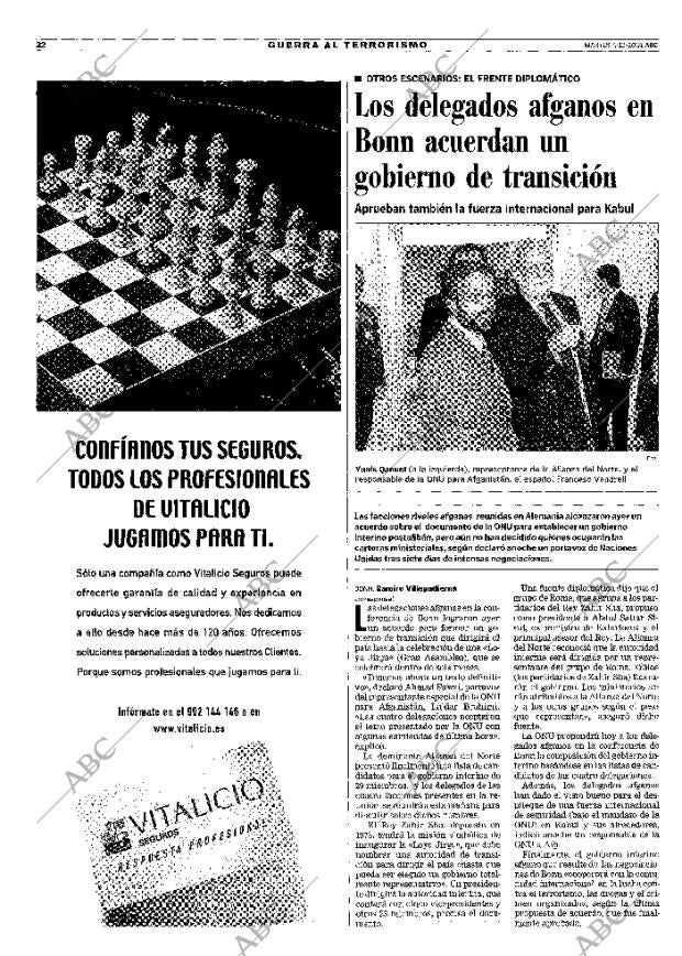 ABC MADRID 04-12-2001 página 22