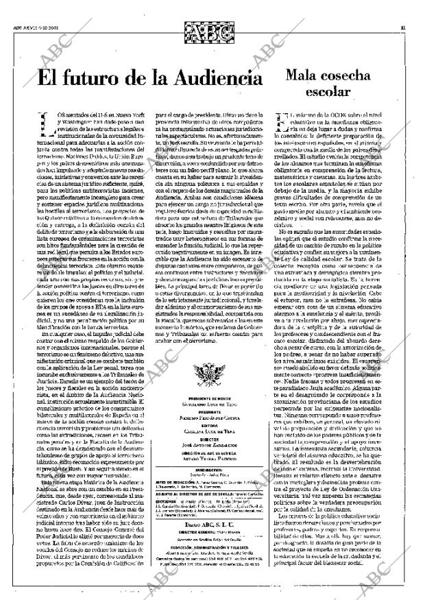ABC SEVILLA 06-12-2001 página 11