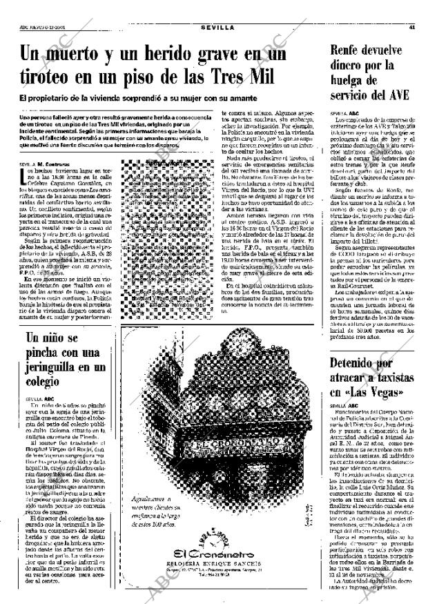 ABC SEVILLA 06-12-2001 página 41