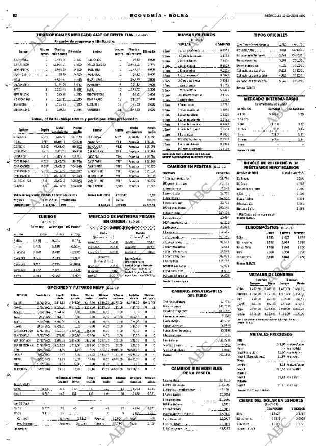 ABC MADRID 12-12-2001 página 62