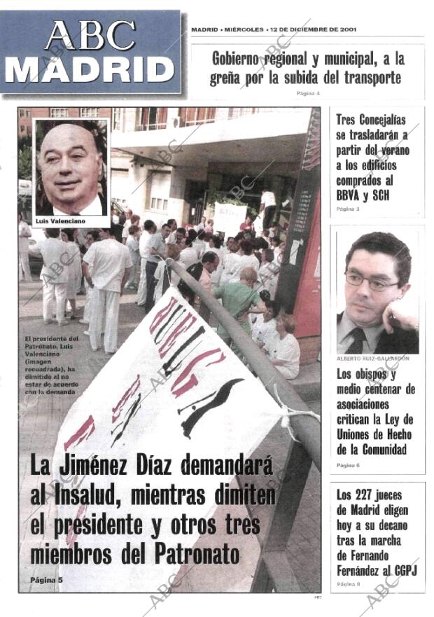 ABC MADRID 12-12-2001 página 89