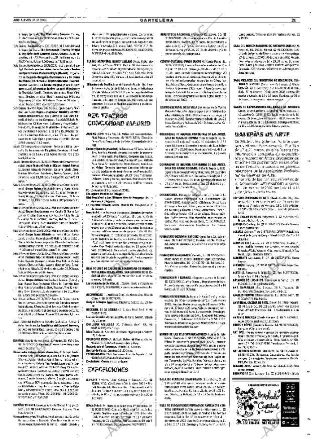 ABC MADRID 13-12-2001 página 109