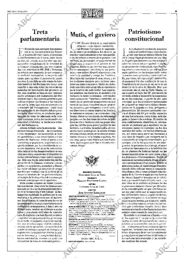 ABC MADRID 13-12-2001 página 11