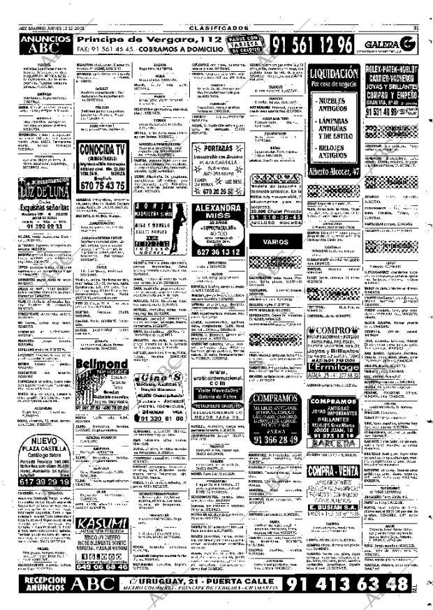 ABC MADRID 13-12-2001 página 119