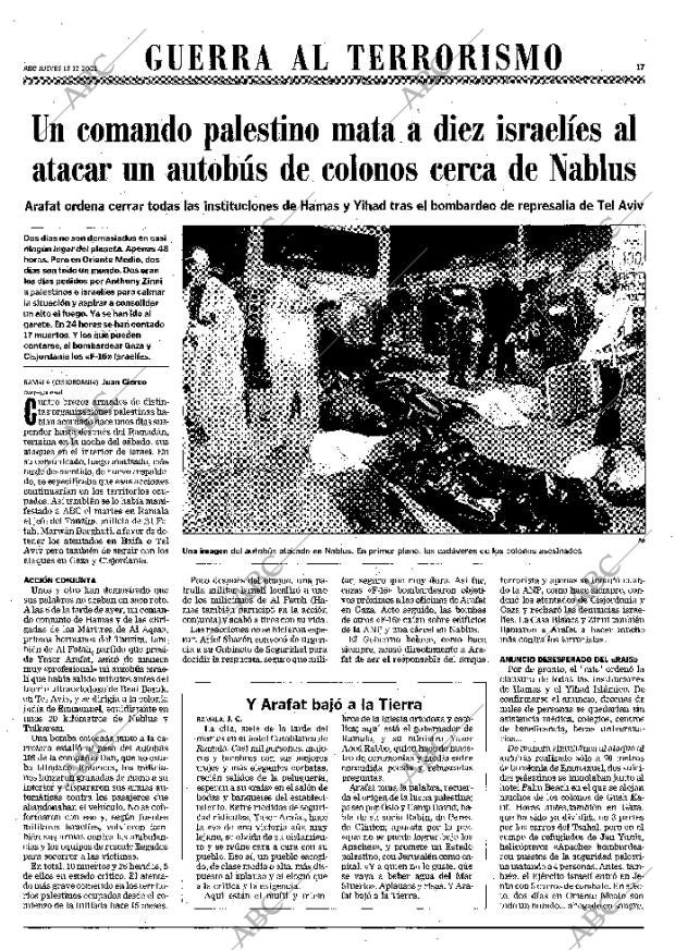 ABC MADRID 13-12-2001 página 17