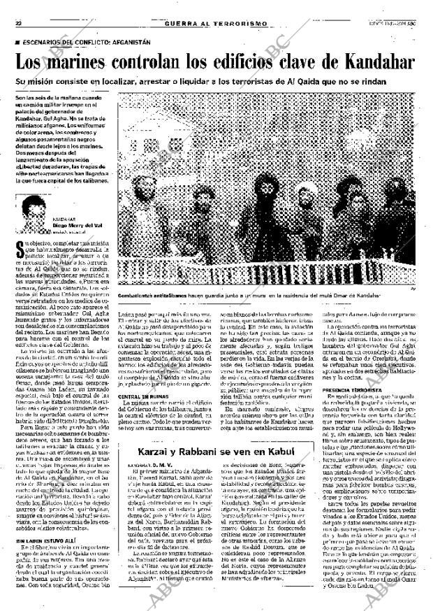 ABC MADRID 13-12-2001 página 22