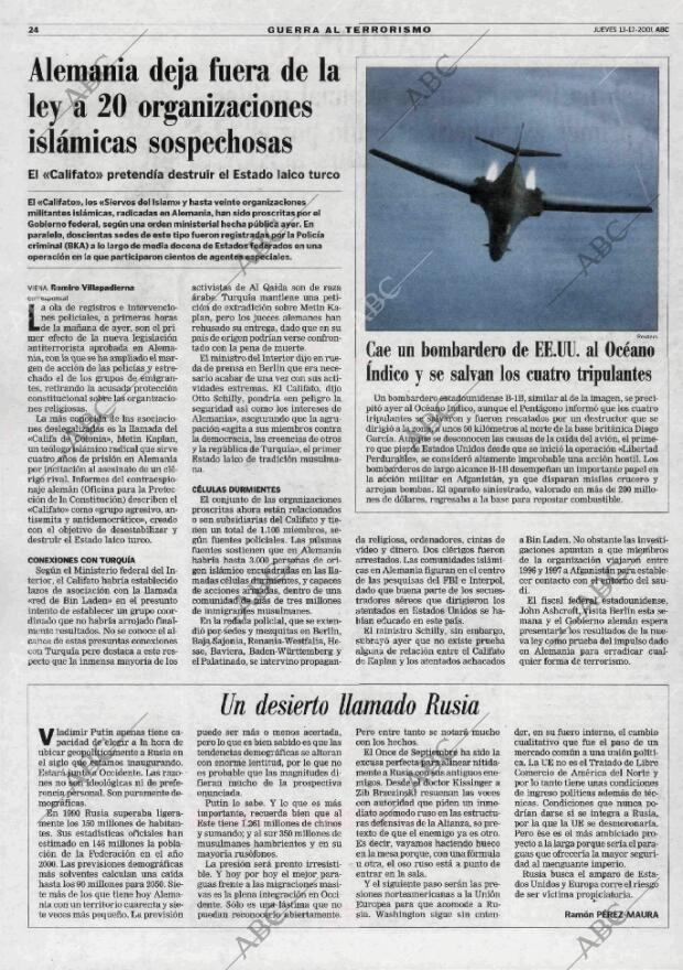 ABC MADRID 13-12-2001 página 24
