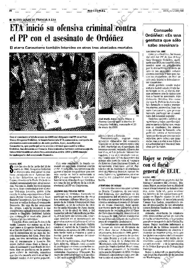 ABC MADRID 13-12-2001 página 26