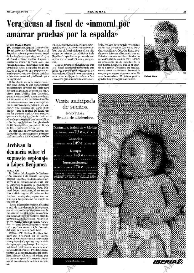 ABC MADRID 13-12-2001 página 33
