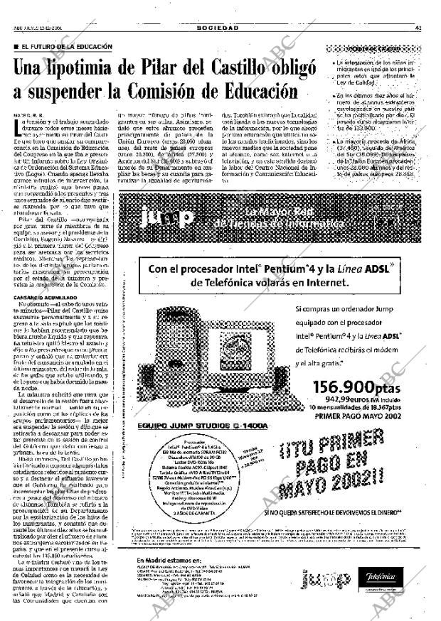 ABC MADRID 13-12-2001 página 41
