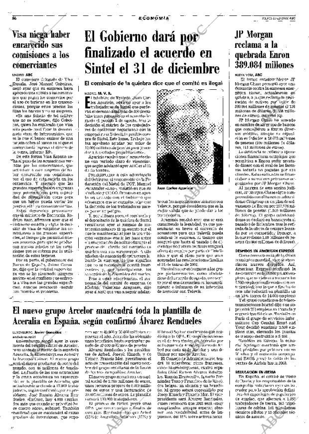ABC MADRID 13-12-2001 página 56