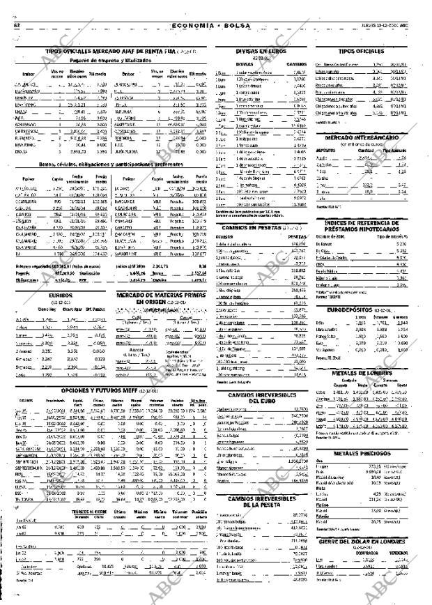 ABC MADRID 13-12-2001 página 62