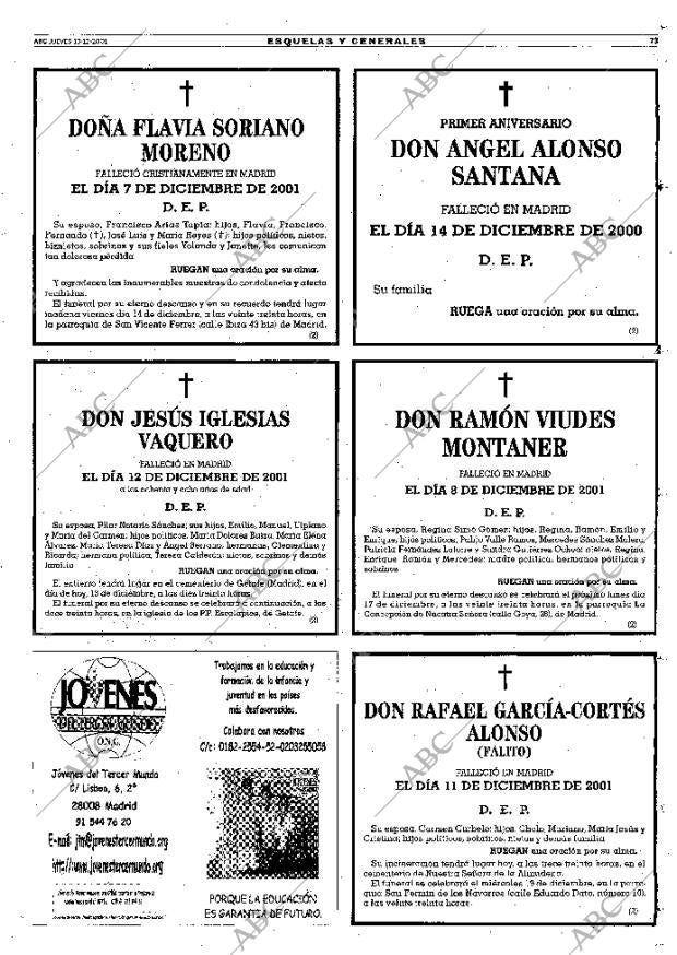 ABC MADRID 13-12-2001 página 73