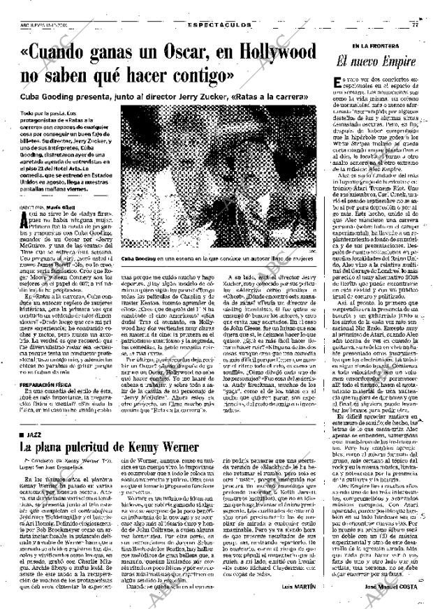 ABC MADRID 13-12-2001 página 77