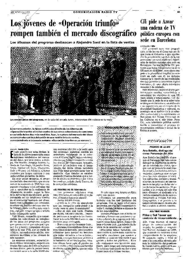 ABC MADRID 13-12-2001 página 83