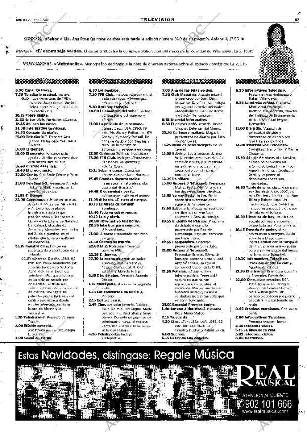 ABC MADRID 13-12-2001 página 87