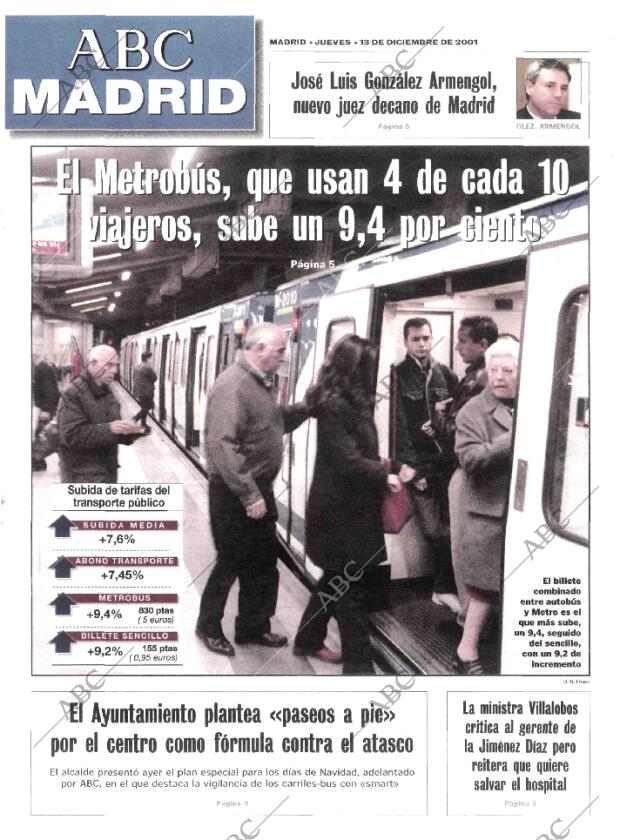 ABC MADRID 13-12-2001 página 89