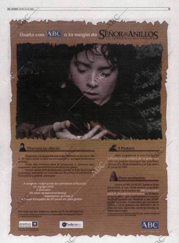 ABC MADRID 13-12-2001 página 99