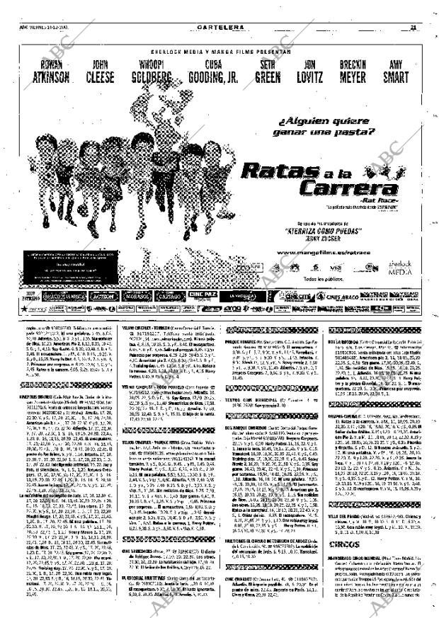 ABC MADRID 14-12-2001 página 109