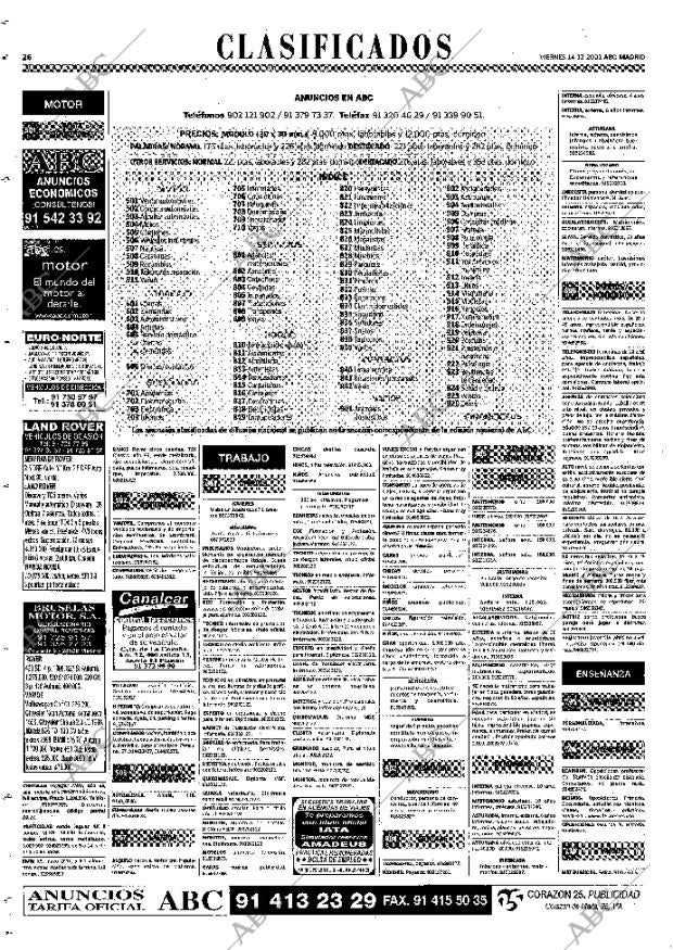 ABC MADRID 14-12-2001 página 114