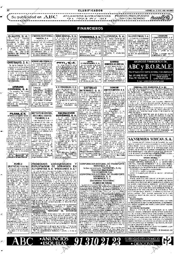 ABC MADRID 14-12-2001 página 120